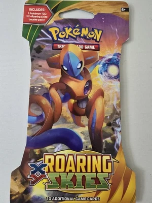 Pokémon TCG XY Roaring Skies Sealed Sleeved Booster Pack - 10 Cards Deoxys Art - Image 1 of 2