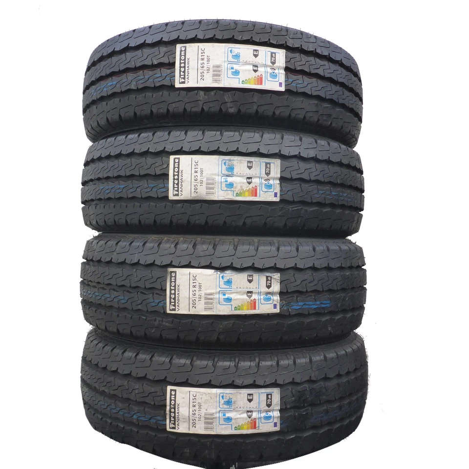 205 65 15C 4x FIRESTONE 205/65 R15C 102/100T Van Sommerreifen 2015 UNGEBRAUCHT - Bild 1 von 4