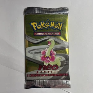 Pokemon GERMAN Neo Genesis Unlimited Edit. Booster Pack Factory Sealed - Picture 1 of 6