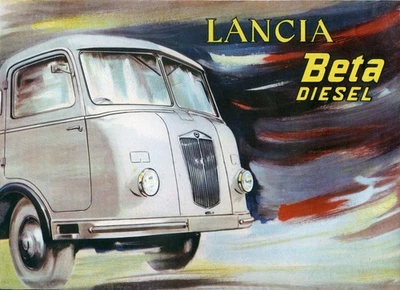 Brochure dell'autocarro BETA Diesel della LANCIA - 1950/55 - Immagine 1 di 2