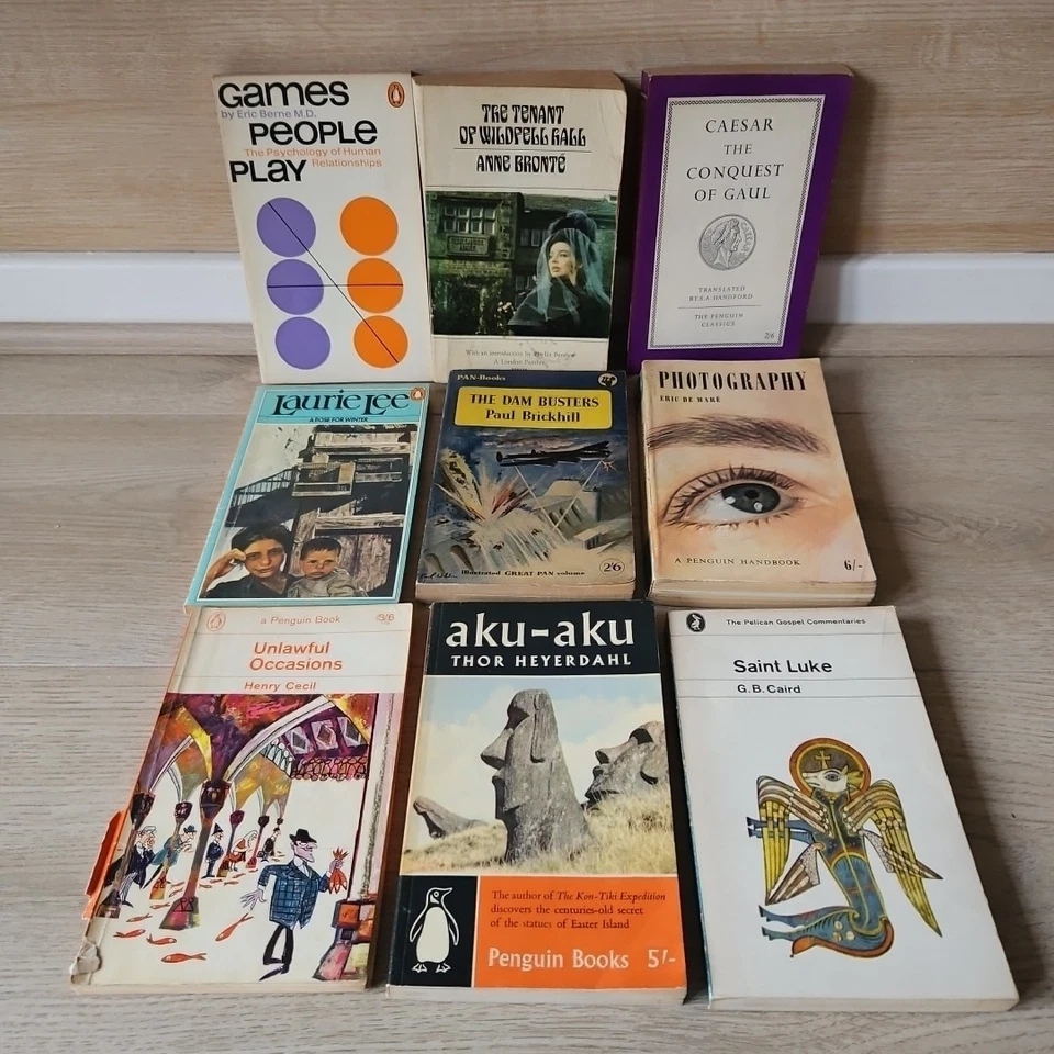 Vintage Penguine Pelican Pan Paperback Mixed Bundle Books Lot x 9 - Image 1 of 4