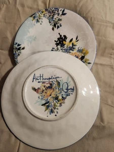Anthropologie 10,75" Speiseteller • Gardenshire Floral • signiert • nicht mehr produziert - Bild 1 von 6