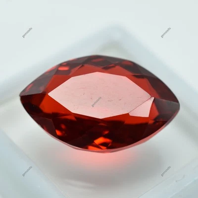 14.40 Ct Lab-Created Mogok Red Ruby Marquise Cut Certified Rare Loose Gemstone - Image 1 of 4