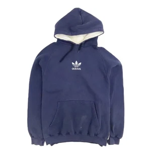 Sudadera con Capucha Adidas Vintage Talla XL Azul Bordada - Imagen 1 de 9