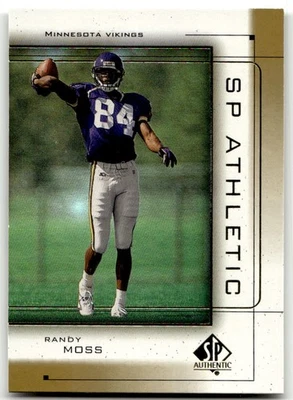 1999 SP Authentic SP Athletic #A1 Randy Moss Minnesota Vikings HOF NO RESERVE! - Image 1 of 2