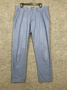 Tommy Hilfiger Men 34 x 34 Navy Blue Chino 100% Cotton Tailored Fit Pants - Picture 1 of 8