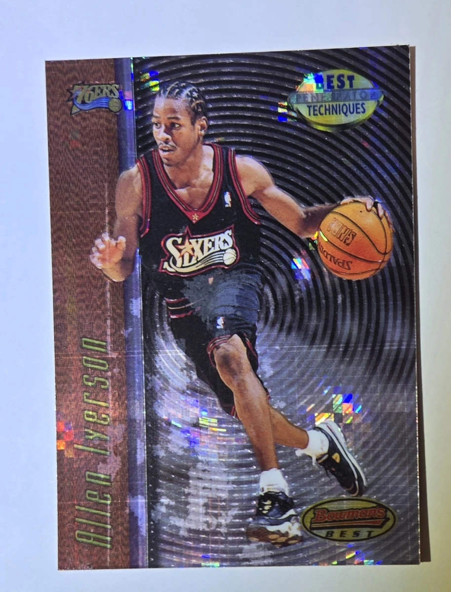 その他 ALLEN IVERSON Bowman Chrome REFRACTOR 1999-00 Bowman's Best Allen Iverson Atomic Refractor 69/100 : r