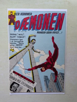 Daredevil #8 VF- (7.5) Danish Variant - Daemonen 1967 Interpress 1st Print  - Image 1 of 2