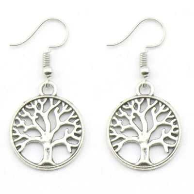 Orecchini Albero Della Vita Ciondolo 2cm - Immagine 1 di 3