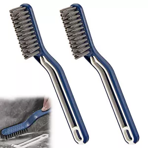 2Pcs Toilet Floor Crevice Brush Tile Corner Groove Narrow Seam Cleaning Brush - Picture 1 of 8