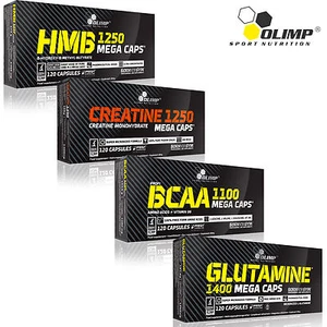 HMB + monohidrato de creatina + BCAA + L-Glutamina 120/240 cápsulas masa muscular magra - Imagen 1 de 3