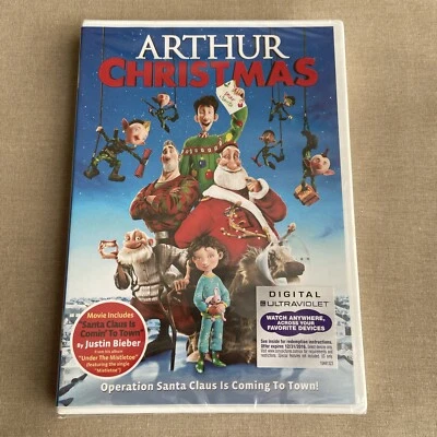 Arthur Christmas (DVD NEW 2011) Holiday Family James McAvoy Justin Bieber Nighty - Image 1 of 4