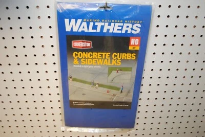 Walthers 933-3187 Concrete Curbs & Sidewalks Kit HO-Scale - Image 1 of 2