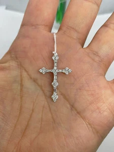 Venta de San Valentín Colgante Baguette de Diamantes Creado en Laboratorio de 1 quilate Chapado en Oro Blanco de 14K - Imagen 1 de 3