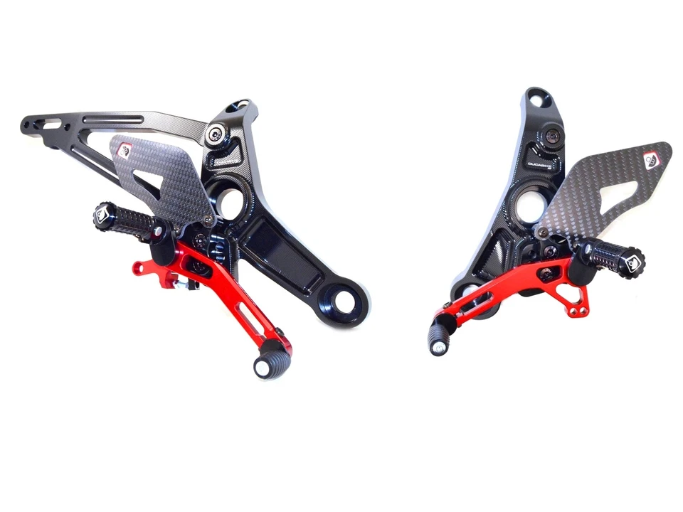 Ducabike Ducati Monster 821 1200 Rearsets - Black-Red - Изображение 1 из 1