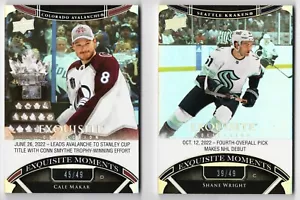 2022-23 Exquisite Collection Moments Silver Spectrum #/49 Pick From List !! - Picture 1 of 3