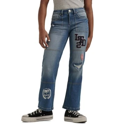 Джинсовая ткань прямого покроя для девочек Limited Too средняя стирка размер 14 - Изображение 1 из 4