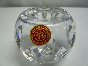 Hervorragender Webb Corbet Voll Bleikristall Kerzenhalter Original Etikett!! - Bild 1 von 5