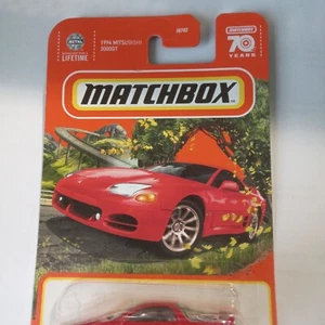 Matchbox Mainline MITSUBISHI 3000GT Diecast 1/64th Scale Cars Toys Red Carded - Picture 1 of 8