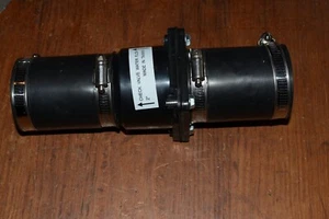 2" x 2" Sewage PVC Check Valve with Stainless Steel Clamps - Picture 1 of 3