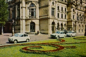 Vintage Color Postcard Kraków Krakau Teatr Miejski Stadt-Theater Déposé c1950s - Picture 1 of 3