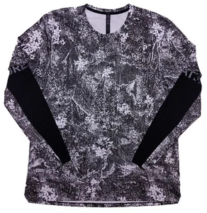 Camisa reflectante manga larga LULULEMON para hombre contenido explícito negra floral XL - Imagen 1 de 8