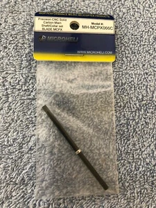Microheli Blade MCPS / MCPX CNC Solid Carbon Main Shaft & Collar Set MH-MCPX066C - Picture 1 of 2