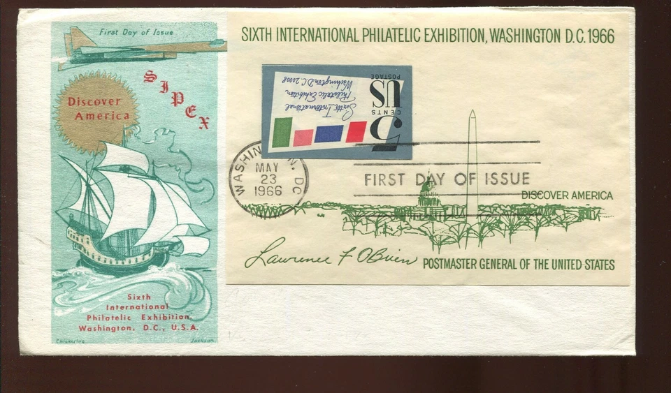 1311 SIPEX SOUVENIR SHEET EFO FANTASY INVERT STAMP FDC COVER LV 335 - Image 1 of 1