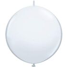 Qualatex 6inch White QuickLink Latex Balloons (50 count)