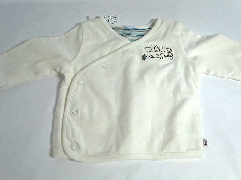Jaqueta de vaca creme Newborn Baby The Children's Place tamanho: 12 meses - Imagem 1 de 1