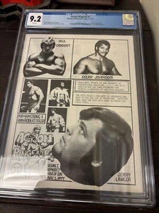 Rare CGC 9.2 ACTION RINGSIDE - WRESTLING PROGRAM - VOL. 1 #7 - 1977 - Bild 1 von 2