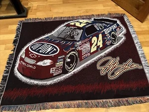 Jeff Gordon DuPont Tapestry NASCAR #24 Überwurf Decke Northwest Co. 2002 RAR - Bild 1 von 4