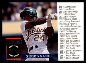 1994 Donruss #290 Rickey Henderson Oakland Athletics