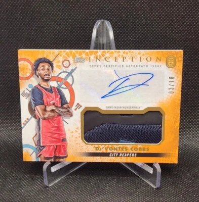 2022-23 De'vontes Cobbs Topps Inception OTE RC Auto Shoe Relic Orange /10 - Image 1 of 2