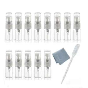Mini botellas de spray de vidrio transparente de 20 piezas de 2 ml botellas de muestra de perfume vacías - Imagen 1 de 1