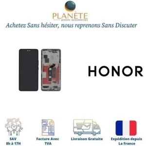 Schwarzes LCD-Display und Touchscreen mit Gehäuse für Honor 200 Pro - Bild 1 von 1