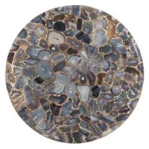 Brown Wild Agate Table Top, Agate Table, Natural Agate Round Table, Agate Table - Picture 1 of 3