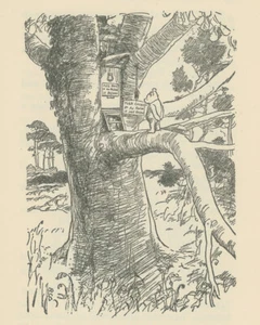 Impresión artística de Winnie-the-Pooh 1926 - Owl's House de Ernest H Shepard - Imagen 1 de 3