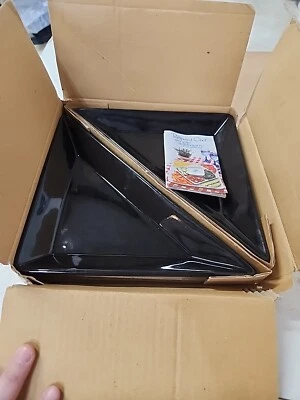 Set Of 2 Pampered Chef Simple Editions Triangles Black  - Image 1 of 3