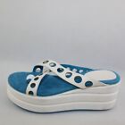 Women's shoes FABI 4 (EU 37) sandals white leather light blue DC530-37