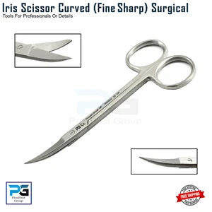 Iris Gum Scissors Curved Dental Surgical Sharp Fine tip Surgical Stainless Steel - Picture 1 of 11