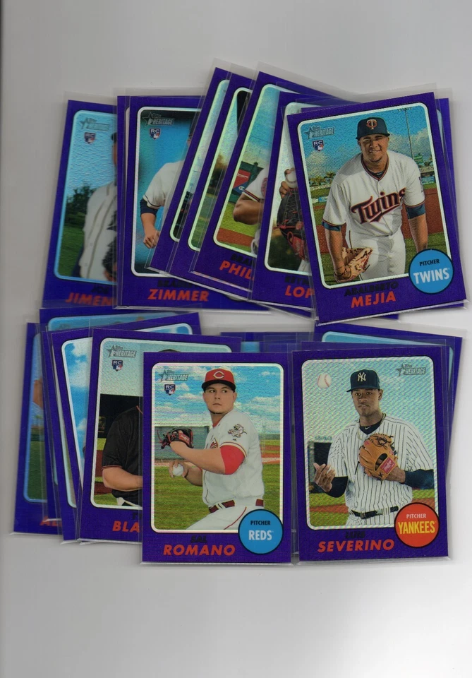 2017 Topps Heritage High Number Chrome Purple Refractor Pick /Choose For Set - Image 1 of 1