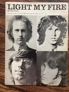 DOORS LIGHT MY FIRE NOTEN TEXTE KLAVIER JIM MORRISON RAY MANZAREK SEHR GUTER ZUSTAND + - Bild 1 von 3