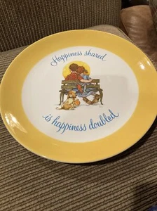 Gibson Keepsake Decotrative Plate “Dear Hearts” 1973 Happiness Shared - Picture 1 of 8