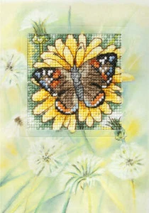 Orchidea Complete Orchidea Counted cross stitch kit - greetings card Flower a... - Picture 1 of 2