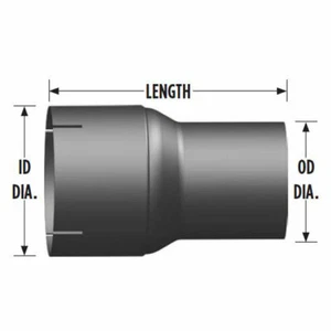 BESTfit 8 Inch Aluminized Steel Exhaust Adapter 8 ID To 5 O.D. - Picture 1 of 1