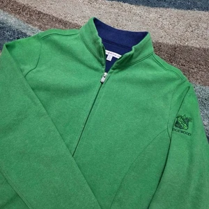 Peter Millar Small Green 1/4 Zip Pullover Edgewood Golf Cotton Sweater - Bild 1 von 9