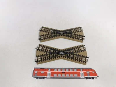 Märklin H0 00 AC 2x 3600 K Crossing M Track for 3600 800 Very Good #DS128-0, 5 - Image 1 of 3