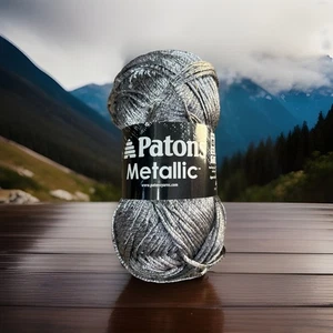 Patons Metallic 4 Medium Acryl Nylon Wolle Garn Zinn 95044 - Bild 1 von 8
