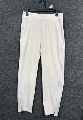 Athleta Brooklyn Mid Rise Ankle Pants Womens 4 Beige Wrinkle Resistant Stretch - Image 1 of 4